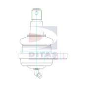 DITAS - A2-1592 - Несущий / направляющий шарнир (Подвеска колеса)