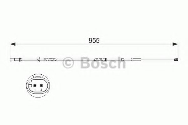 BOSCH - 1 987 473 511 - Сигнализатор, износ тормозных колодок (Тормозная система)