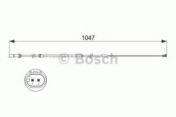 BOSCH - 1 987 473 512 - Сигнализатор, износ тормозных колодок (Тормозная система)