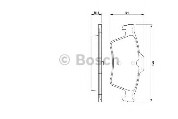 BOSCH - 0 986 424 617 - Комплект тормозных колодок, дисковый тормоз (Тормозная система)