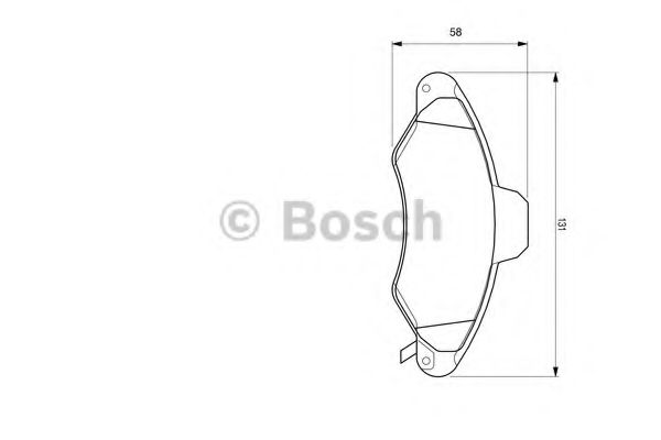 BOSCH - 0 986 424 644 - Комплект тормозных колодок, дисковый тормоз (Тормозная система)