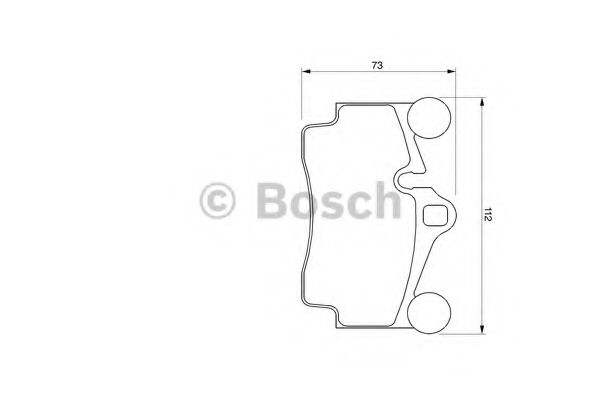 BOSCH - 0 986 424 741 - Комплект тормозных колодок, дисковый тормоз (Тормозная система)