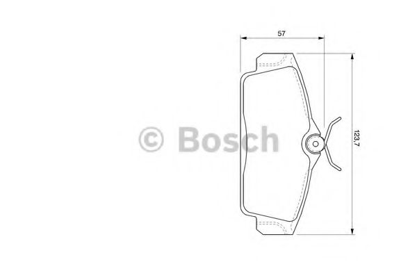 BOSCH - 0 986 424 781 - Комплект тормозных колодок, дисковый тормоз (Тормозная система)