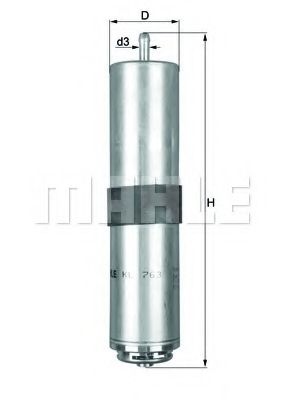 KNECHT - KL 763D - Топливный фильтр (Система подачи топлива)