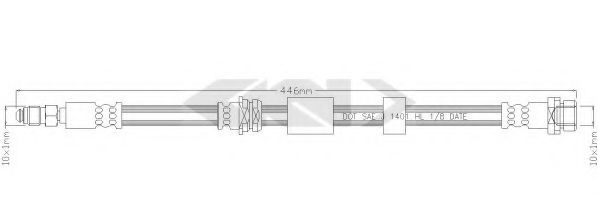 SPIDAN - 339792 - Тормозной шланг