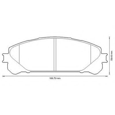 JURID - 572655J - Комплект тормозных колодок, дисковый тормоз (Тормозная система)