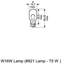 OSRAM - 921 - Лампа накаливания, фонарь указателя поворота (Сигнализация)