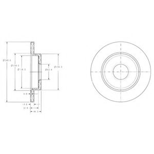 DELPHI - BG3673 - Тормозной диск (Тормозная система)