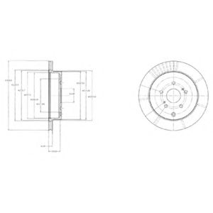 DELPHI - BG4329 - Тормозной диск (Тормозная система)