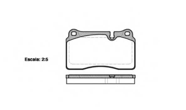 REMSA - 1200.10 - Комплект тормозных колодок, дисковый тормоз (Тормозная система)