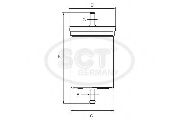 SCT GERMANY - ST 308 - Топливный фильтр (Система подачи топлива)