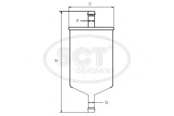 SCT GERMANY - ST 308/1 - Топливный фильтр (Система подачи топлива)