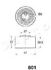 JAPKO - 45801 - Устройство для натяжения ремня, ремень ГРМ (Ременный привод)