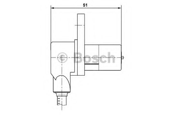 BOSCH - 0 265 006 233 - Датчик, частота вращения колеса (Тормозная система)