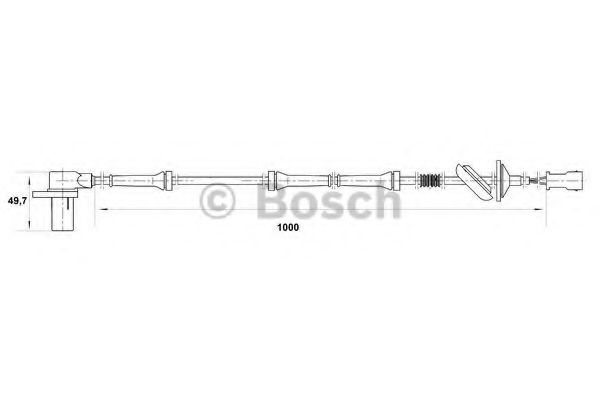 BOSCH - 0 265 006 573 - Датчик, частота вращения колеса (Тормозная система)