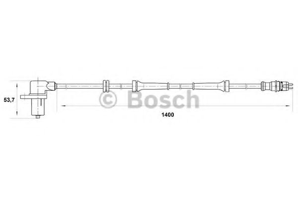 BOSCH - 0 265 006 673 - Датчик, частота вращения колеса (Тормозная система)