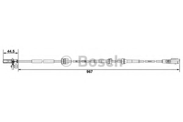 BOSCH - 0 265 007 789 - Датчик, частота вращения колеса (Тормозная система)