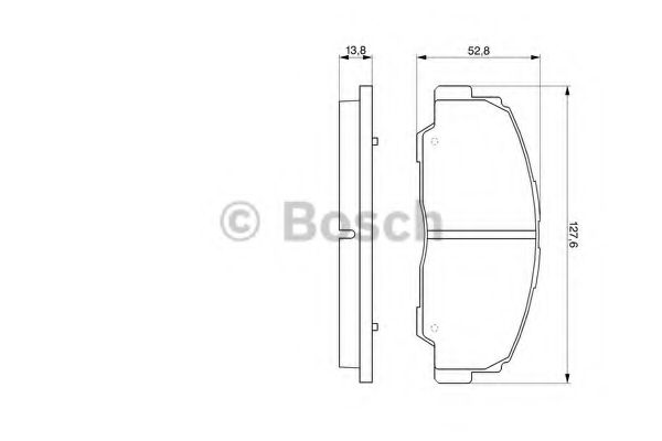 BOSCH - 0 986 424 297 - Комплект тормозных колодок, дисковый тормоз (Тормозная система)