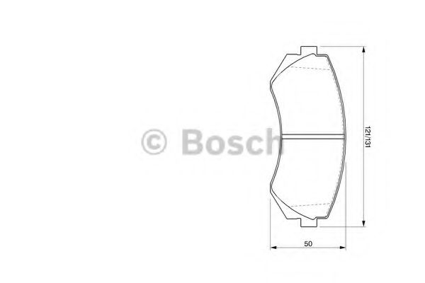 BOSCH - 0 986 424 489 - Комплект тормозных колодок, дисковый тормоз (Тормозная система)