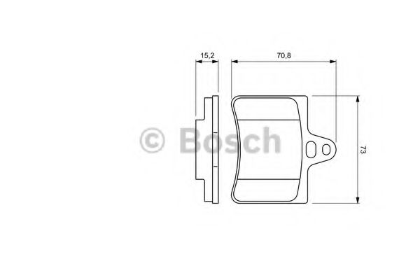 BOSCH - 0 986 424 580 - Комплект тормозных колодок, дисковый тормоз (Тормозная система)