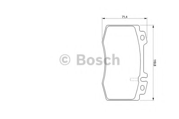 BOSCH - 0 986 424 705 - Комплект тормозных колодок, дисковый тормоз (Тормозная система)