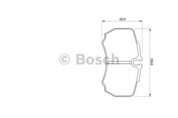 BOSCH - 0 986 424 750 - Комплект тормозных колодок, дисковый тормоз (Тормозная система)