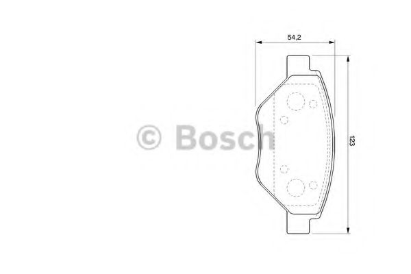 BOSCH - 0 986 424 774 - Комплект тормозных колодок, дисковый тормоз (Тормозная система)