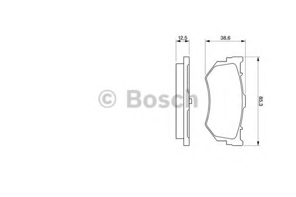 BOSCH - 0 986 460 992 - Комплект тормозных колодок, дисковый тормоз (Тормозная система)