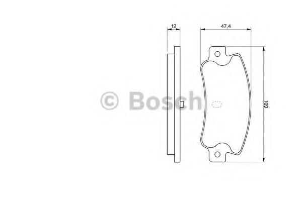 BOSCH - 0 986 461 770 - Комплект тормозных колодок, дисковый тормоз (Тормозная система)