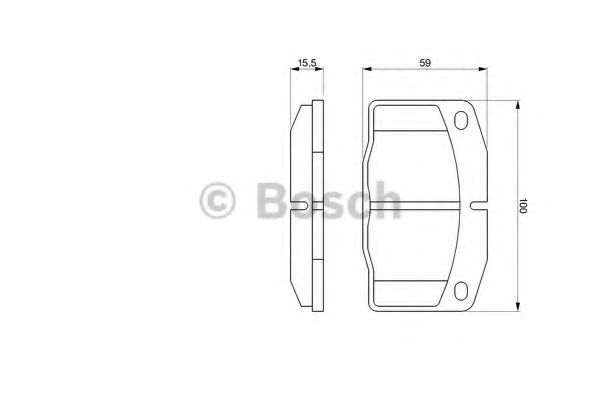 BOSCH - 0 986 465 141 - Комплект тормозных колодок, дисковый тормоз (Тормозная система)