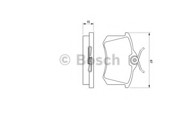 BOSCH - 0 986 469 610 - Комплект тормозных колодок, дисковый тормоз (Тормозная система)