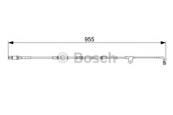 BOSCH - 1 987 473 028 - Сигнализатор, износ тормозных колодок (Тормозная система)