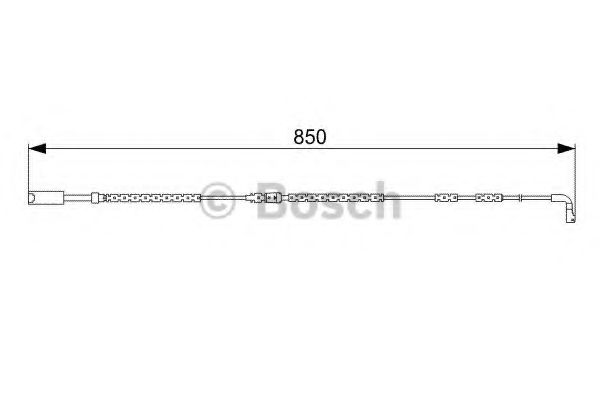 BOSCH - 1 987 473 030 - Сигнализатор, износ тормозных колодок (Тормозная система)