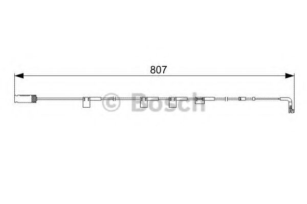 BOSCH - 1 987 473 058 - Сигнализатор, износ тормозных колодок (Тормозная система)