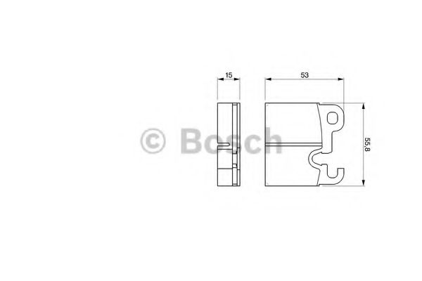 BOSCH - 0 986 464 361 - Комплект тормозных колодок, дисковый тормоз (Тормозная система)