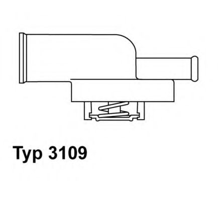 WAHLER - 3109.87D - Термостат, охлаждающая жидкость (Охлаждение)