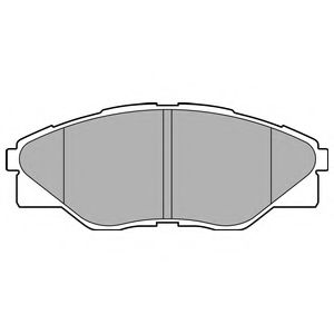 DELPHI - LP2496 - Комплект тормозных колодок, дисковый тормоз (Тормозная система)
