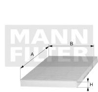 MANN-FILTER - CUK 26 017 - Фильтр, воздух во внутренном пространстве (Отопление / вентиляция)