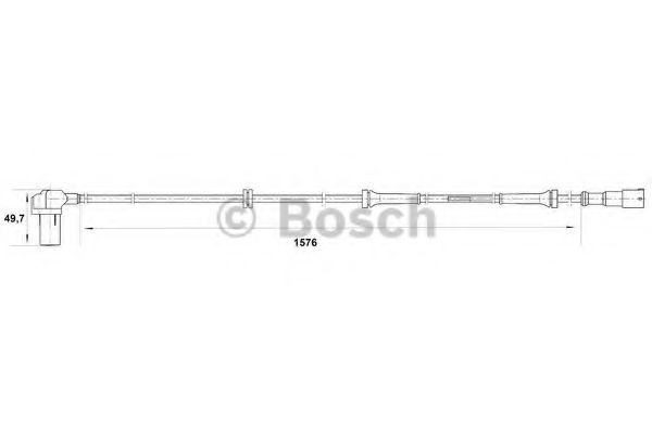 BOSCH - 0 265 006 385 - Датчик, частота вращения колеса (Тормозная система)