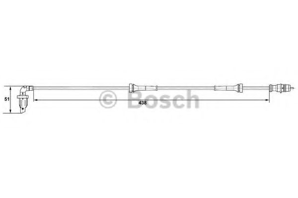 BOSCH - 0 265 007 583 - Датчик, частота вращения колеса (Тормозная система)