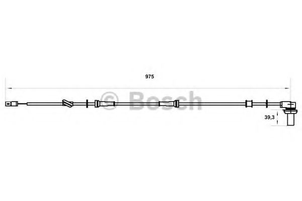 BOSCH - 0 986 594 005 - Датчик, частота вращения колеса (Тормозная система)