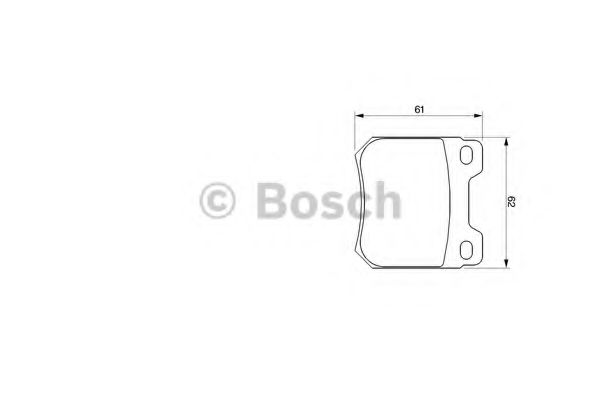 BOSCH - 0 986 424 754 - Комплект тормозных колодок, дисковый тормоз (Тормозная система)