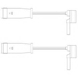 DELPHI - LZ0153 - Контрольный контакт, контроль слоя тормозных колодок (Тормозная система)