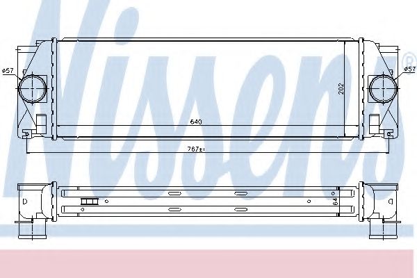 NISSENS - 96628 - Интеркулер (Система подачи воздуха)