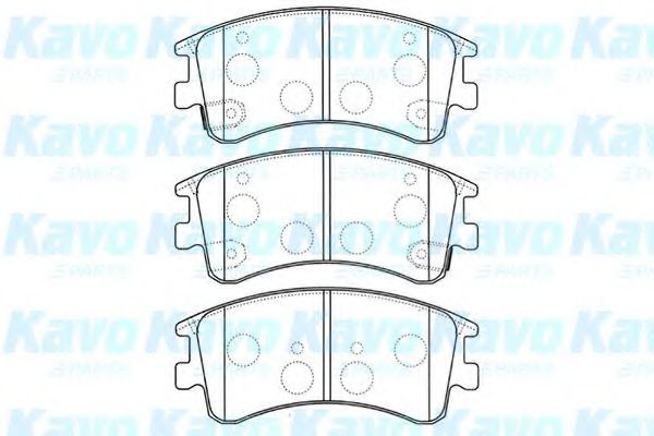 KAVO PARTS - BP-4551 - Комплект тормозных колодок, дисковый тормоз (Тормозная система)