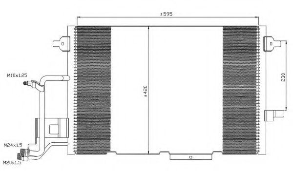 NRF - 35317 - Конденсатор, кондиционер (Кондиционер)