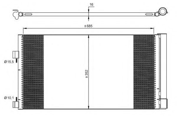 NRF - 35890 - Конденсатор, кондиционер (Кондиционер)