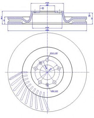 CAR - 142.1043 - Тормозной диск (Тормозная система)