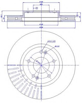 CAR - 142.1183 - Тормозной диск (Тормозная система)