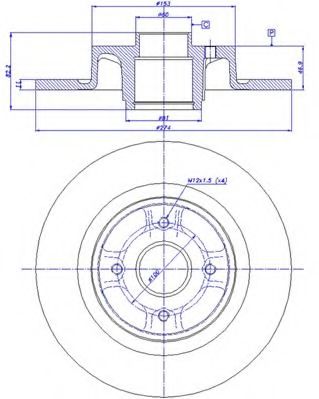 CAR - 142.1218 - Тормозной диск (Тормозная система)